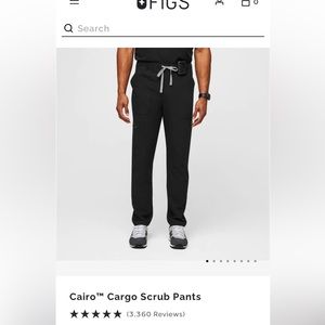 Figs Cairo Cargo Scrub Pant Men’s Medium